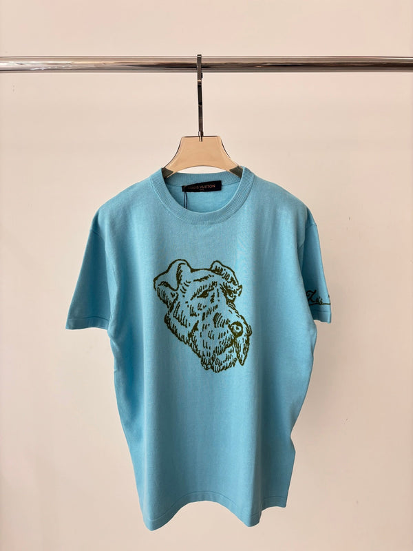 LV 25 T-Shirt Cotone Azzurro Cielo 232739