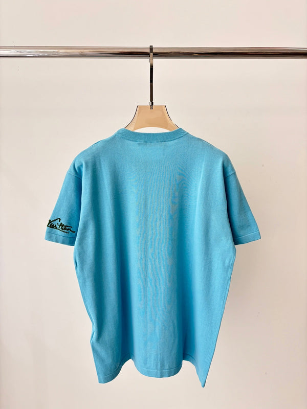 LV 25 T-Shirt Cotone Azzurro Cielo 232739