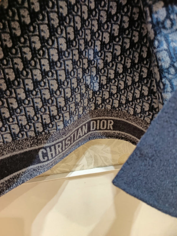 CD Coat Navy Blue Wool Silk