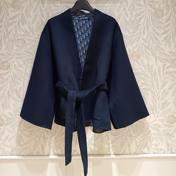 CD Jacket Navy Blue Wool Silk
