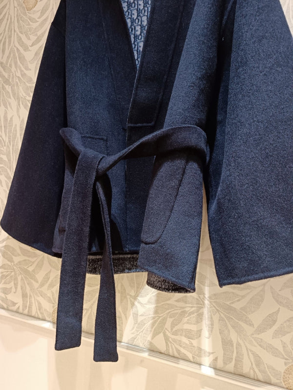 CD Jacket Navy Blue Wool Silk