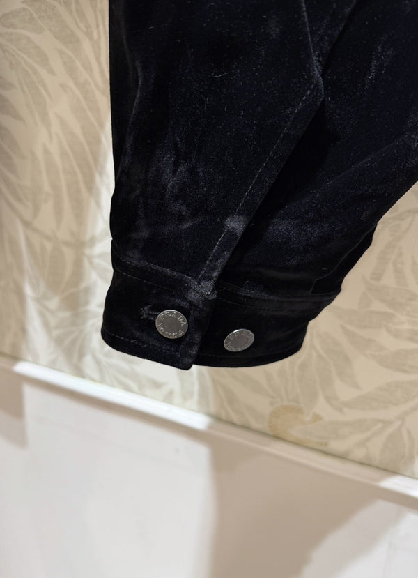 Prada Short Coat Black Velvet