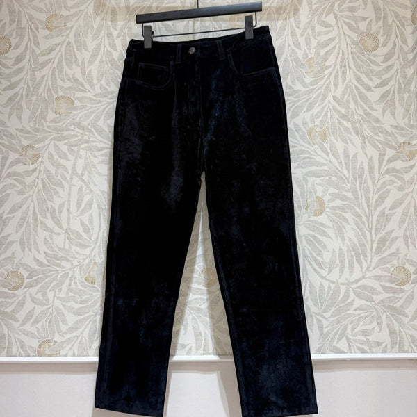Prada Cropped Pants Black Velvet