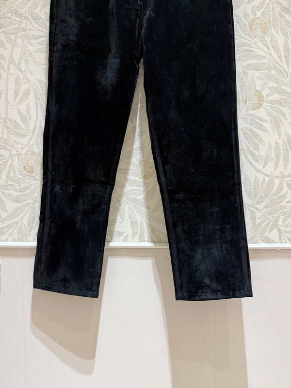 Prada Cropped Pants Black Velvet