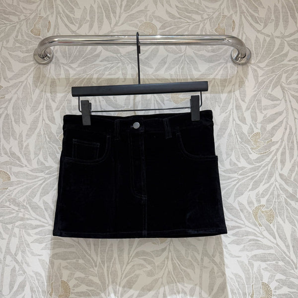 Prada Skirt Black Velvet