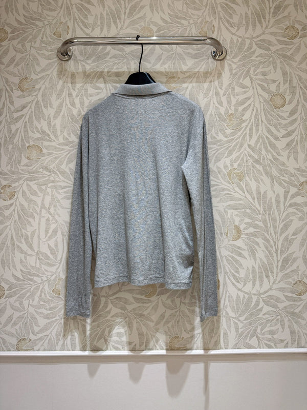 Miu Miu Polo Shirt Gray Cotton