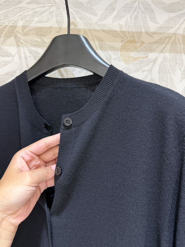 YSL Cardigan Black Wool