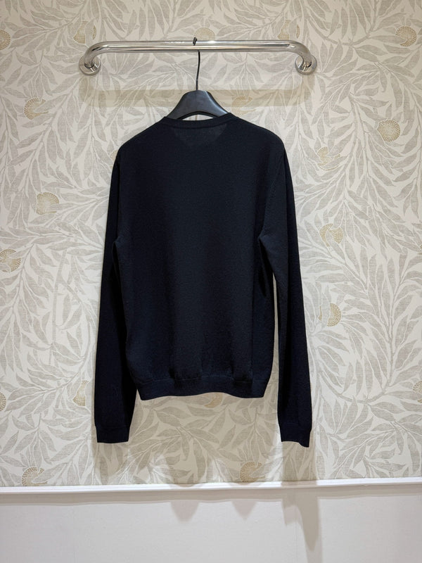 YSL Cardigan Black Wool