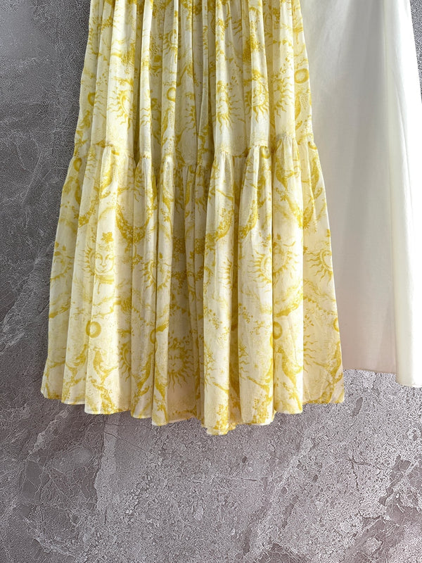 CD skirt Lemon Yellow Cotton