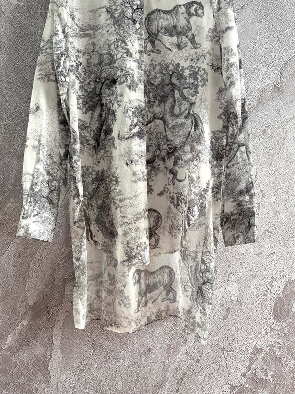 CD Shirt Gray Cotton