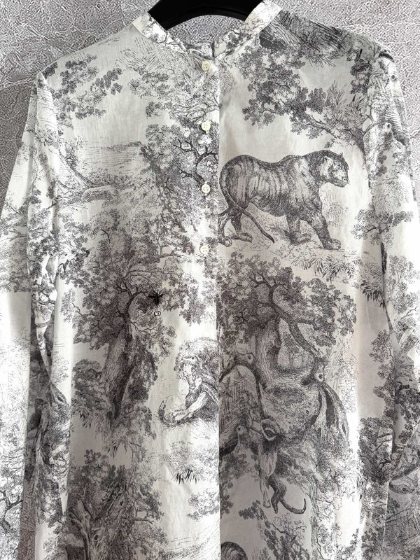 CD Shirt Gray Cotton