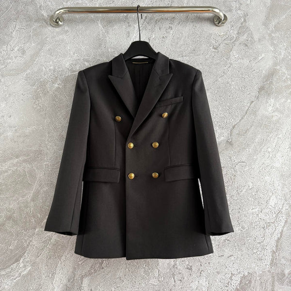 Giacca da abito YSL in lana nera