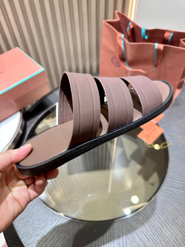 LP NAHA SANDAL CHOCOLATE LAMBSKIN