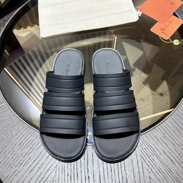 LP NAHA SANDAL BLACK LAMBSKIN