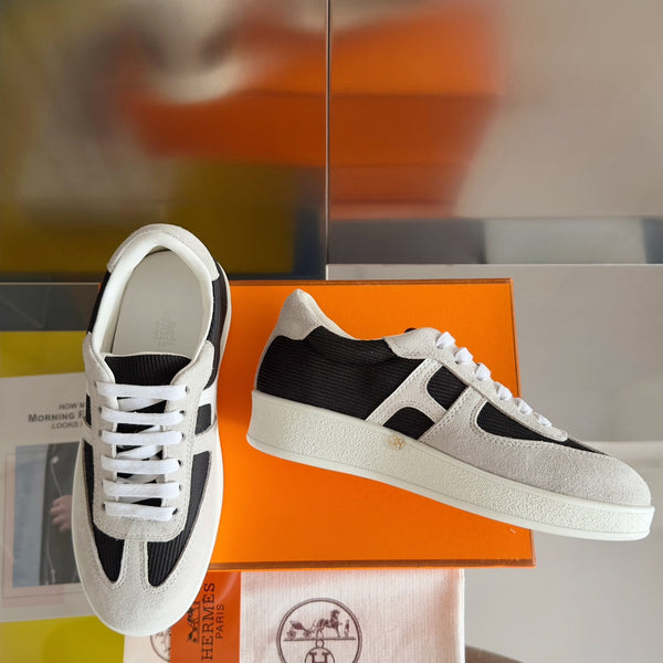 BOOMERANG SNEAKERS LIGHT GRAY MIX BLACK SUEDE