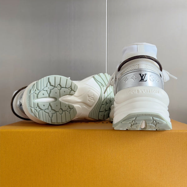 LV Run 55 Sneaker 55mm Grey Mix White Jacquard Fabric
