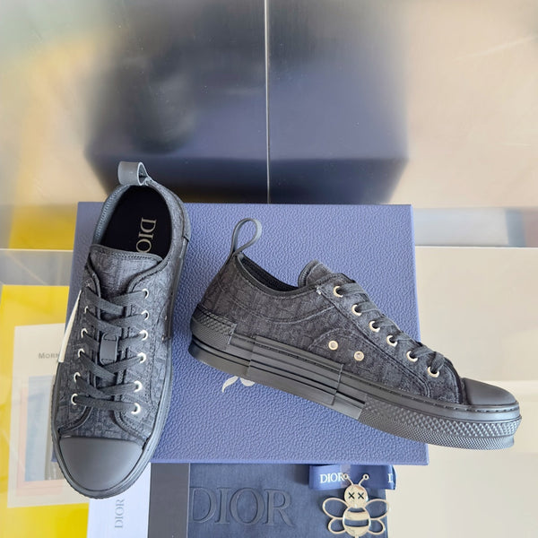 CD B23 Low-Top Sneaker 35mm Black Oblique Jacquard Fabric