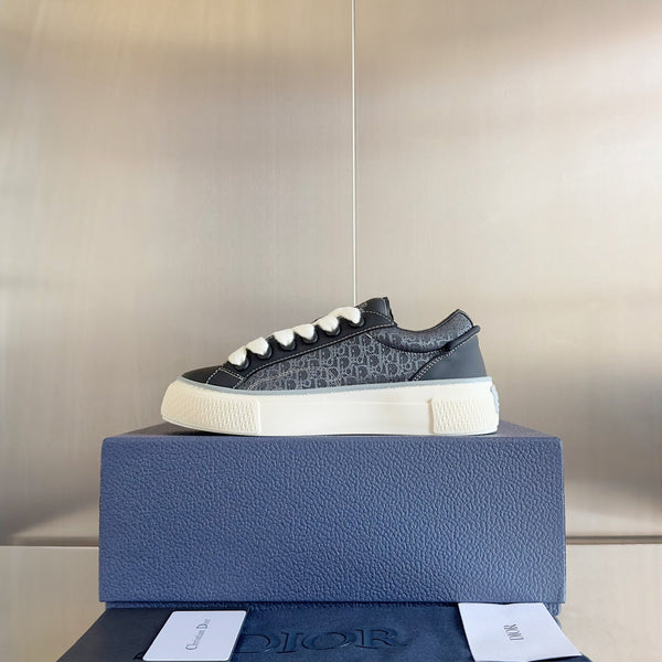 CD B33 Sneaker 40mm Black Grey Monogram Suede