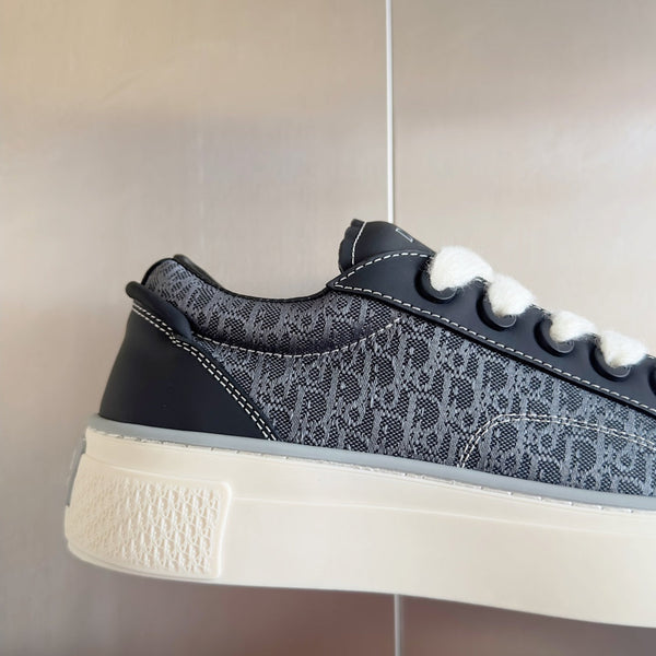 CD B33 Sneaker 40mm Black Grey Monogram Suede