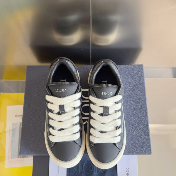 CD B33 Sneaker 40mm Black Grey Monogram Suede