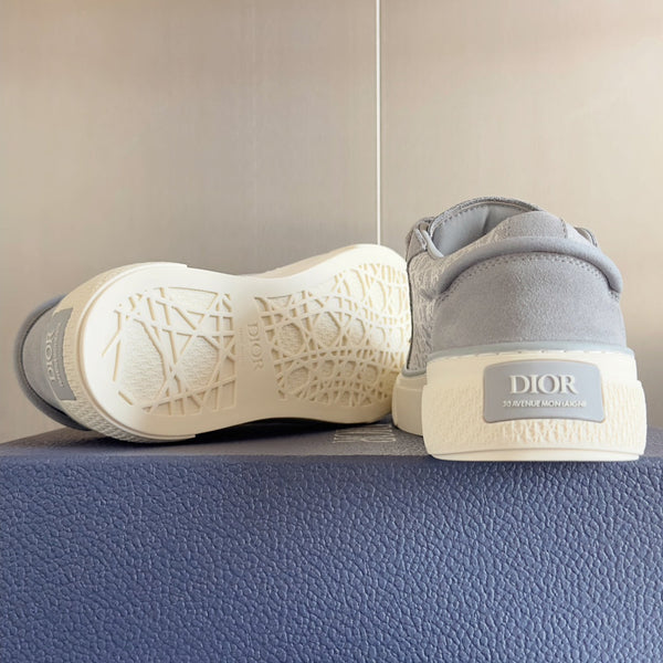 CD B33 Sneaker 40mm Grey White Monogram Suede