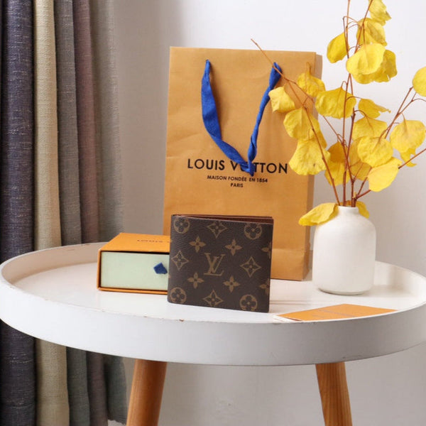 LV M60053 Amerigo Wallet Brown Monogram Canvas 224129