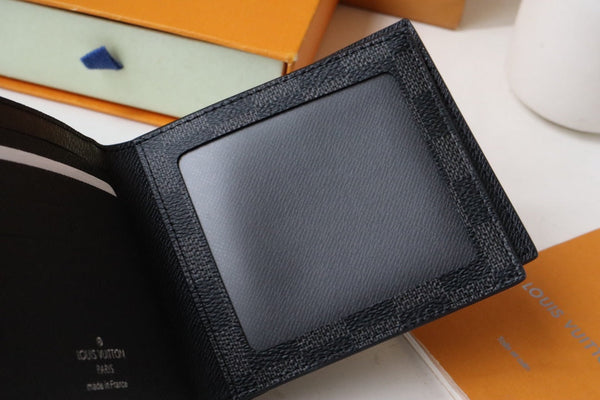 LV N60053 AMERIGO WALLET Damier Graphite Canvas 224130