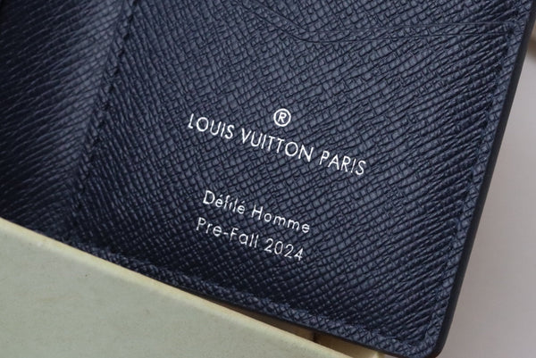 LV Pocket Wallet Blue Damier Heritage Canvas 217107