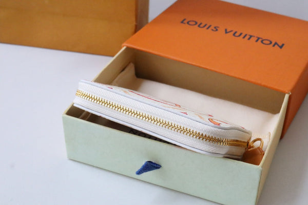 Portamonete LV By the Pool Zippy in tela con stampa a piastrelle monocolore rosa 204710