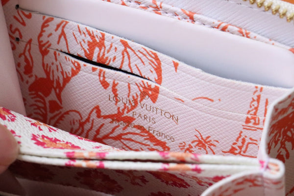 Portamonete LV By the Pool Zippy in tela con stampa a piastrelle monocolore rosa 204710