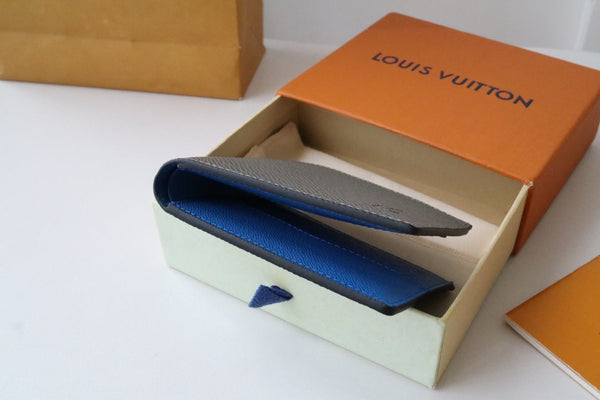 LV M11582 Slender Wallet Gray Blue Cowhile 224133