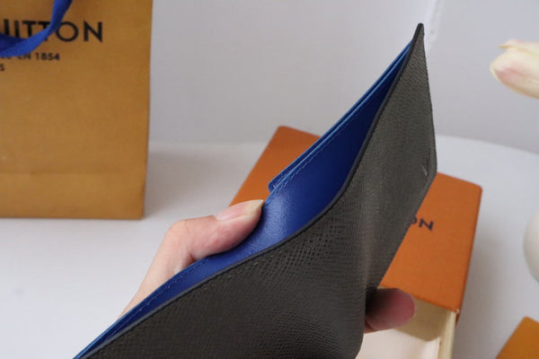 LV M11582 Slender Wallet Gray Blue Cowhile 224133