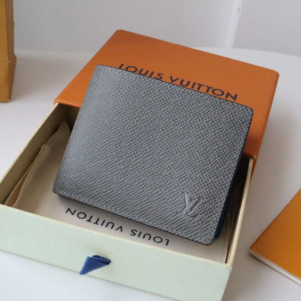 LV M11582 Slender Wallet Gray Blue Cowhile 224133