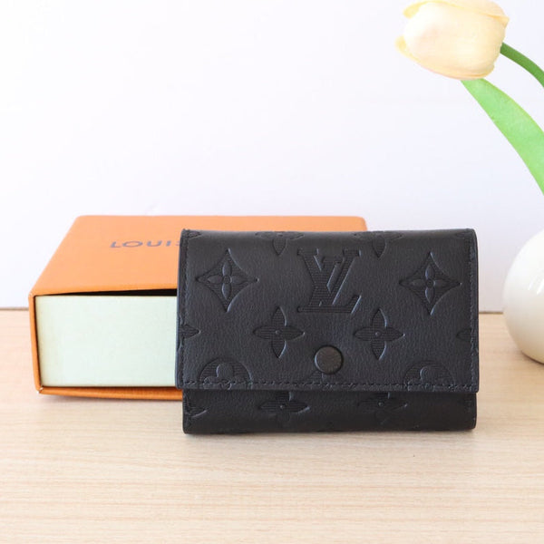 LV M12635 Victor Gaston Wallet Black Cowhide 234377