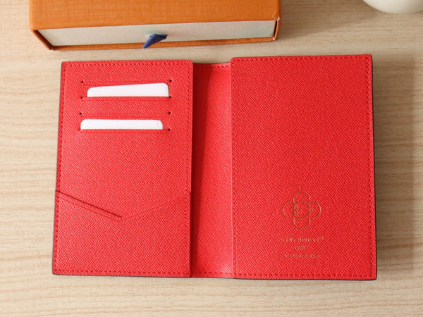 LV M12237 Passport Cover Candy Red Monogram Canvas 224254