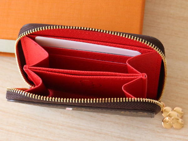 LV M12210 Zippy Coin Purse Candy Red Monogram Canvas 224259