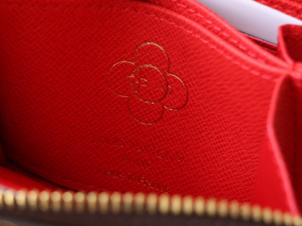LV M12210 Zippy Coin Purse Candy Red Monogram Canvas 224259