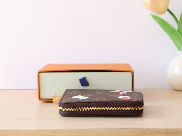 LV M12210 Zippy Coin Purse Candy Red Monogram Canvas 224259