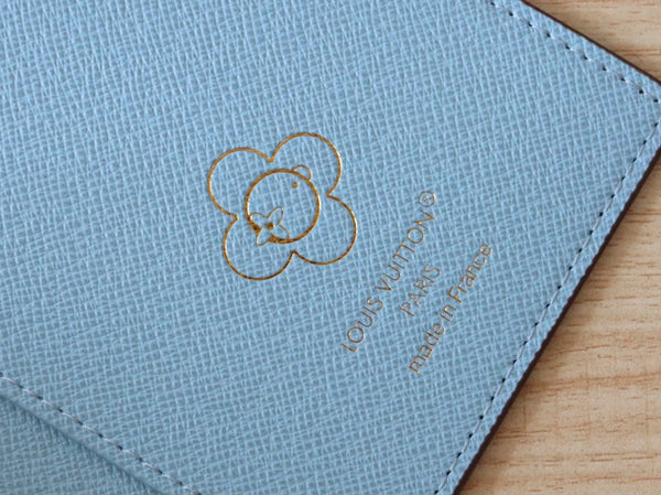 LV M12237 Passport Cover Azur Frost Monogram Canvas 224258