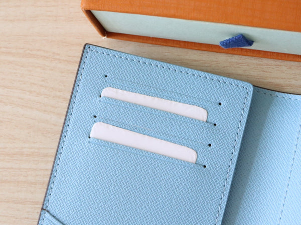 LV M12237 Passport Cover Azur Frost Monogram Canvas 224258