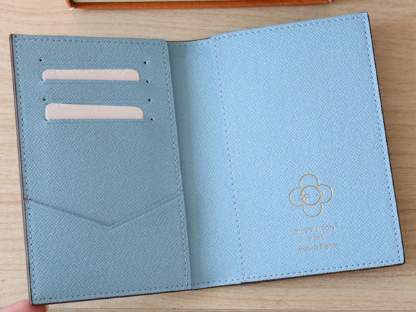 LV M12237 Passport Cover Azur Frost Monogram Canvas 224258