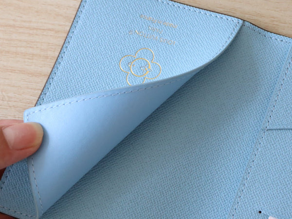 LV M12237 Passport Cover Azur Frost Monogram Canvas 224258