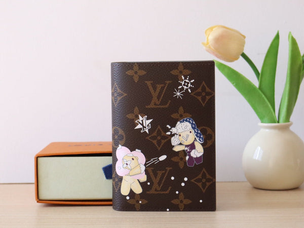 LV M12237 Passport Cover Azur Frost Monogram Canvas 224258