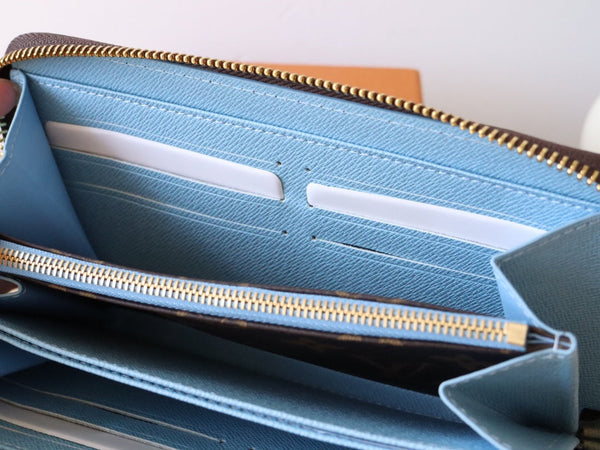 LV M12223 Zippy Wallet Azur Frost Monogram Canvas 224257