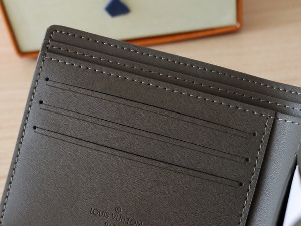 LV M12500 Multiple Wallet Anthracite Grey Monogram Cowhide 224282