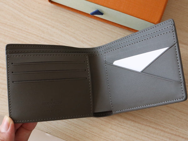 LV M12500 Multiple Wallet Anthracite Grey Monogram Cowhide 224282
