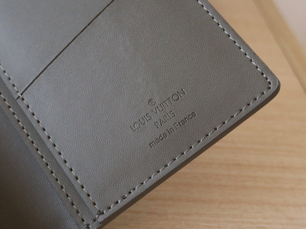 LV M12502 Brazza Wallet Anthracite Grey Monogram Cowhide 224283