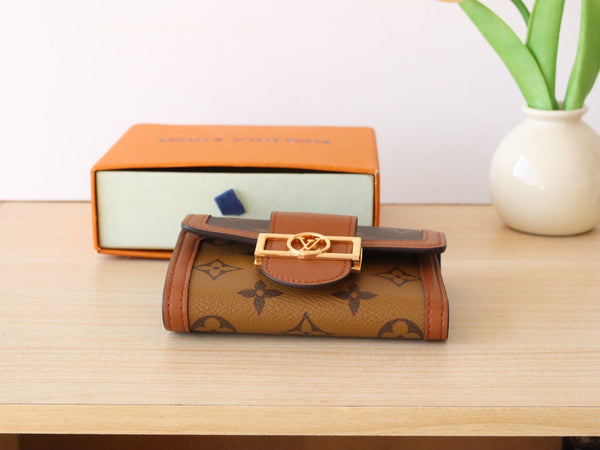 LV Dauphine Compact Wallet Monogram & Monogram Reverse Canvas 224221