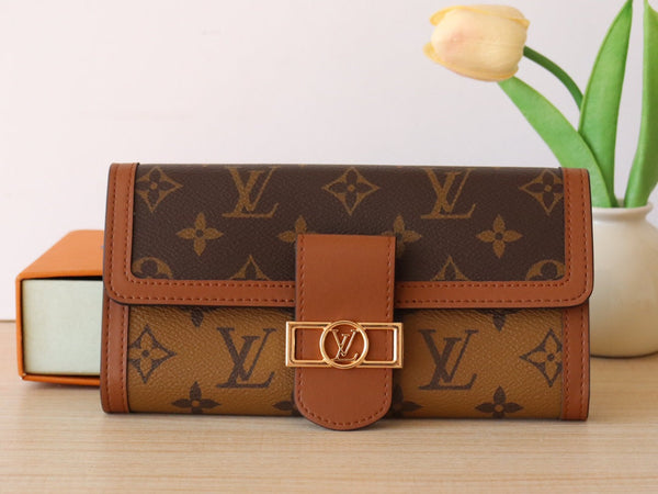 LV Sarah Wallet Monogram & Monogram Reverse Canvas 224222