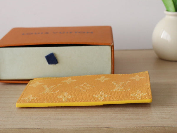 LV Coin Card Holder Yellow Monogram Heritage Canvas 224159